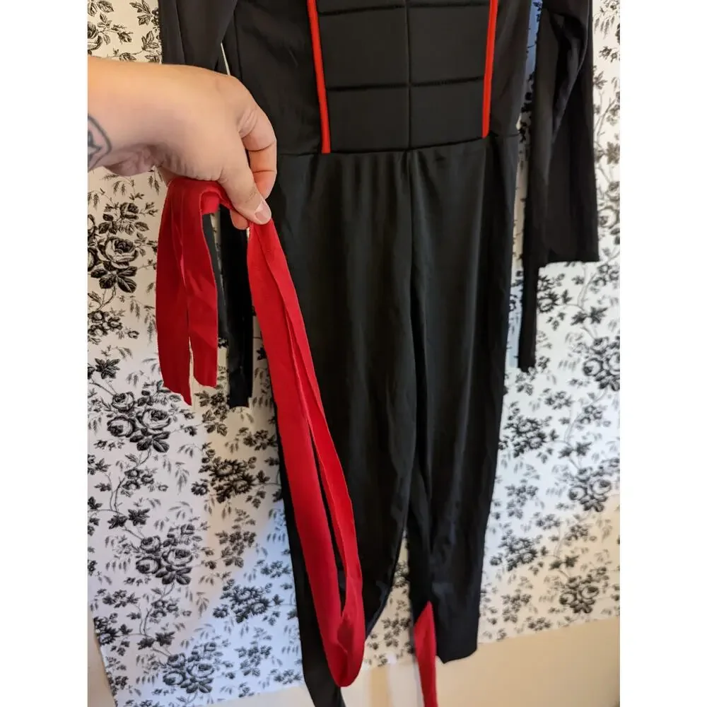 Spirit Halloween Stealth Ninja Costume w/matching Toy Dress Up Play XL 12/14 - Picture 6 of 12